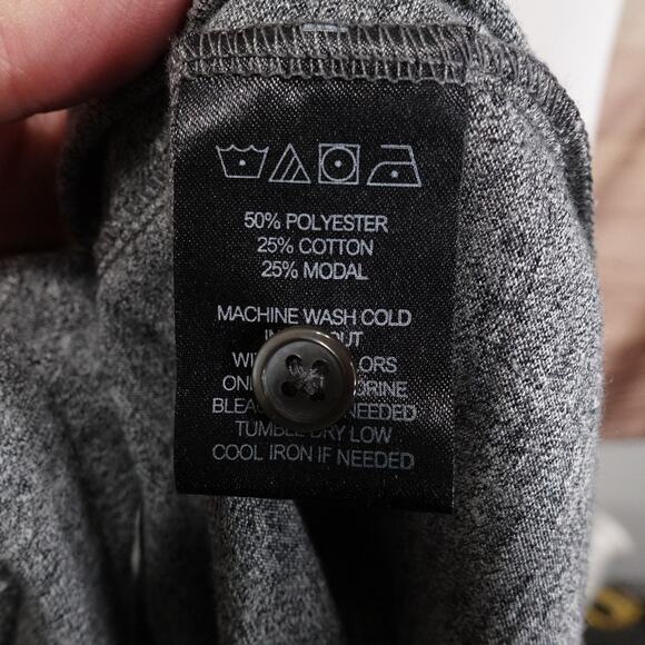 Zachary Prell Polo Shirt Mens 2XL Gray Heather Short Sleeve Modal Blend - Picture 7 of 8